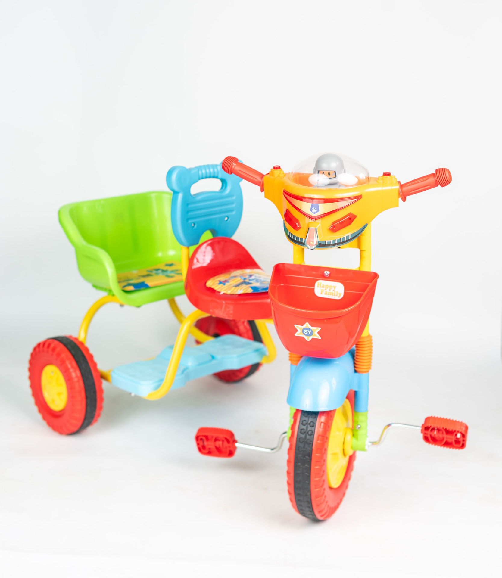 Baby Tricycle, Red, three quarter view